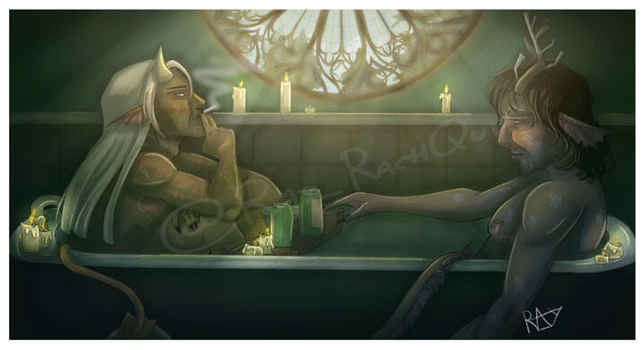 "Two ghouls, One bath" - The band Ghost (2025)